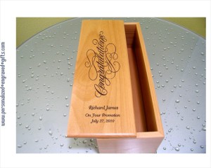 Engraved Wine Gift Box