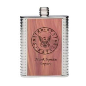 Personalized Redwood Flask engraved 